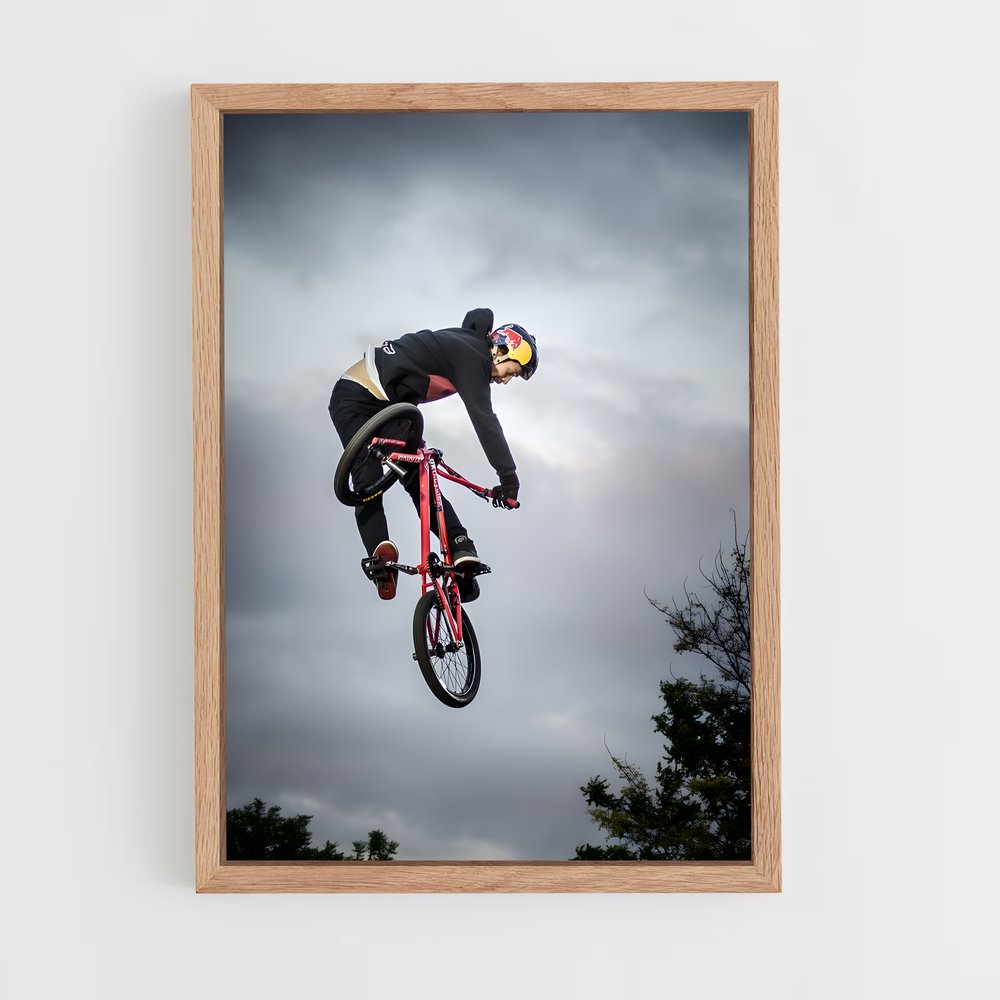 Poster Trickster на байке – affiche BMX (vue 4)